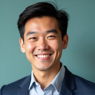 A confident and happy Mr. Tan.